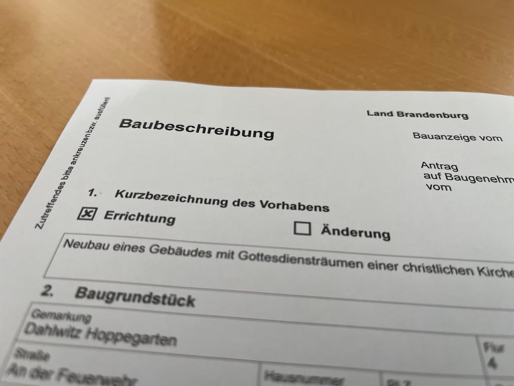 Bauantrag wurde eingereicht
